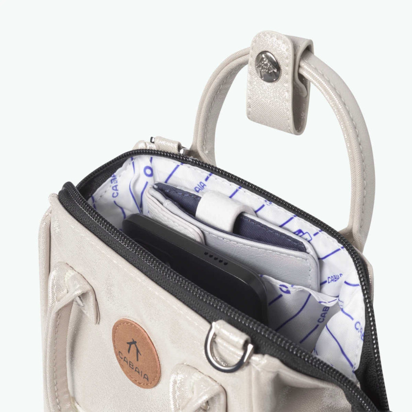 Pochette en bandoulière Cabaia HONOLULU Creme Cloane Vannes