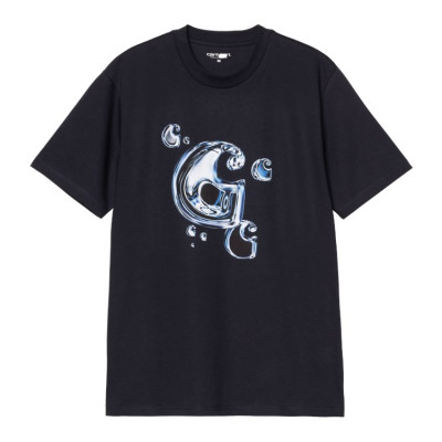 T-Shirt Homme Carhartt Wip SOLAR CHROME Bleu Marine Cloane Vannes I035204 1C