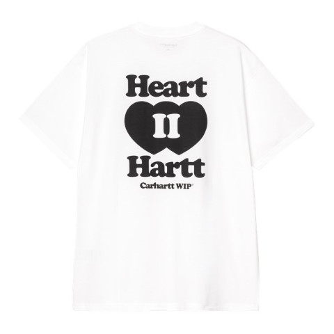 T-Shirt Homme HEART II Bleu Marine ou Blanc