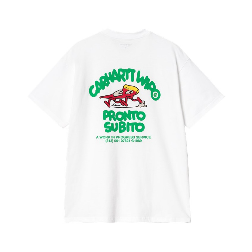 T-Shirt Carhartt Wip Homme PRONTO Blanc Cloane Vannes I035195 02