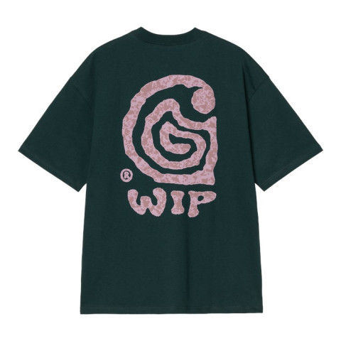 T-Shirt Homme Carhartt Wip HELIX Vert Foncé Cloane Vannes I035194