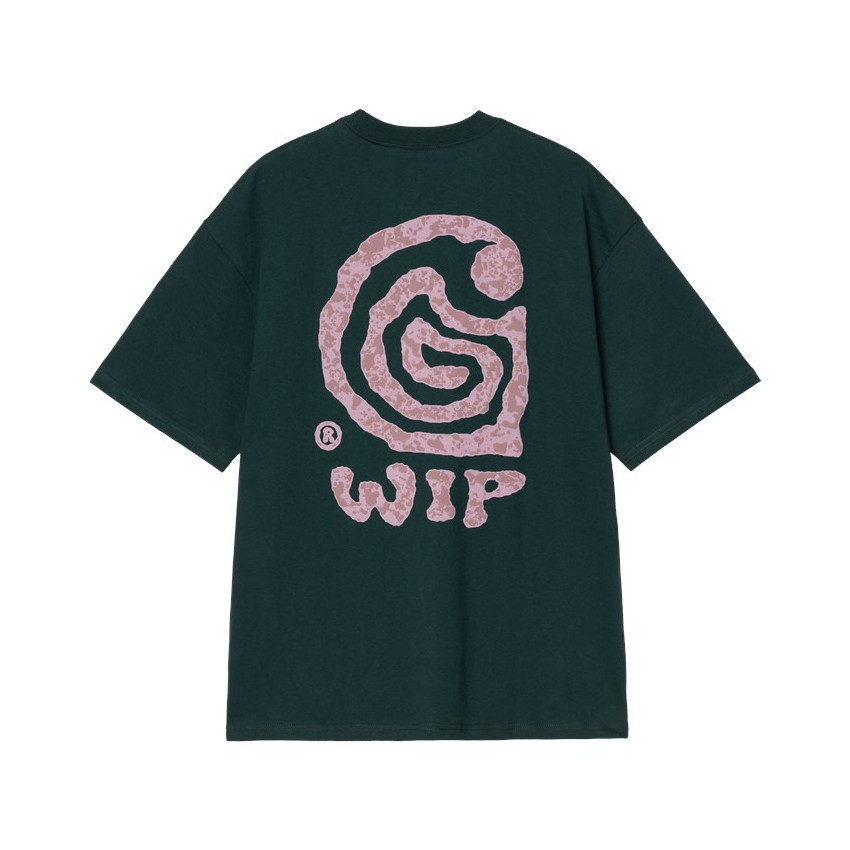 T-Shirt Homme Carhartt Wip HELIX Vert Foncé Cloane Vannes I035194