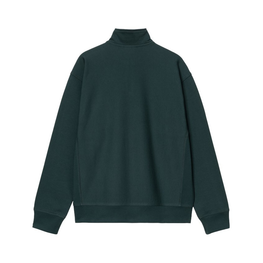 Sweat Demi Zip Carhartt Wip Homme AMERICAN SCRIPT Vert Foncé Cloane Vannes I027014 0AU