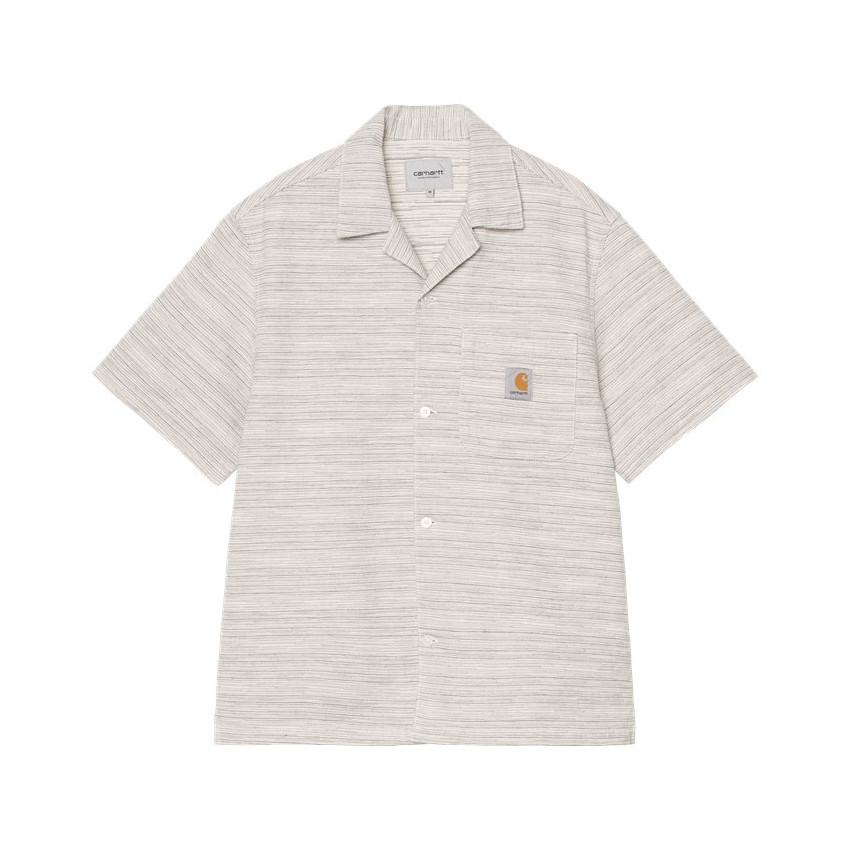 Chemise Manches Courtes Carhartt Wip Homme GELLAR Blanc Cloane Vannes