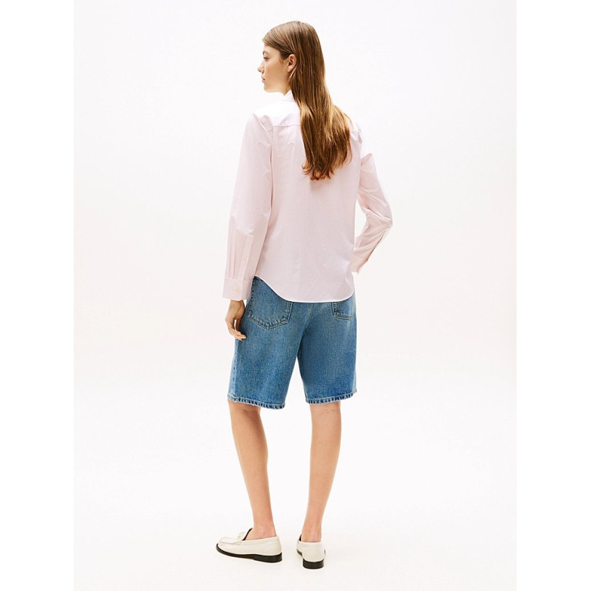 Chemise Tommy Hilfiger Femme POPLIN Rose Cloane Vannes WW0WW47169
