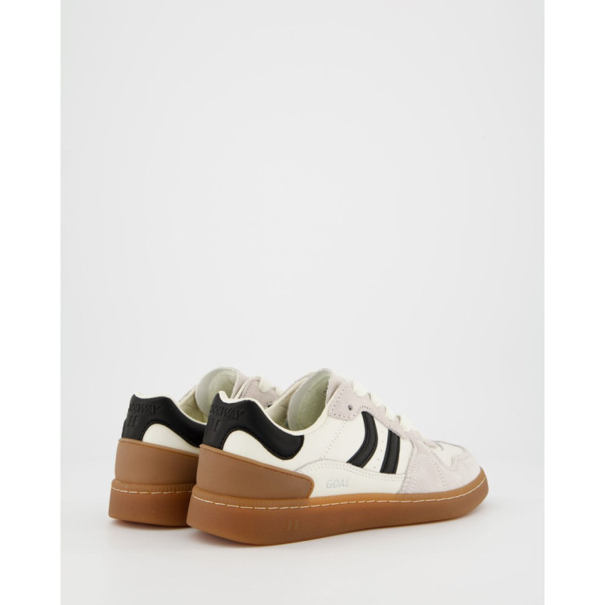 Baskets Femme Coolway GOAL Blanc et Noir Cloane Vannes 7613172