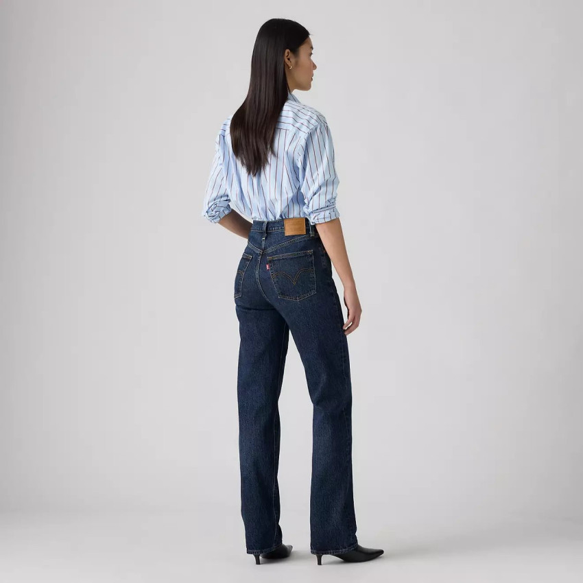 Jean Femme Levis RIBCAGE Denim Dark Cloane Vannes 79078 0044