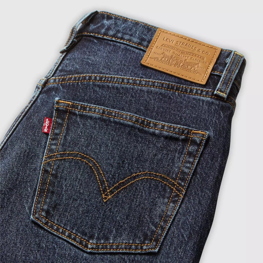 Jean Femme Levis RIBCAGE Denim Dark Cloane Vannes 79078 0044