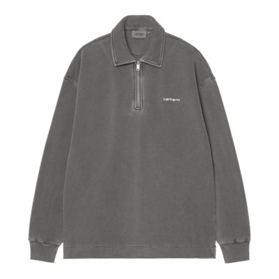 Sweat Demi Zip Homme Carhartt Wip PIQUE SCRIPT Noir Cloane Vannes I035188