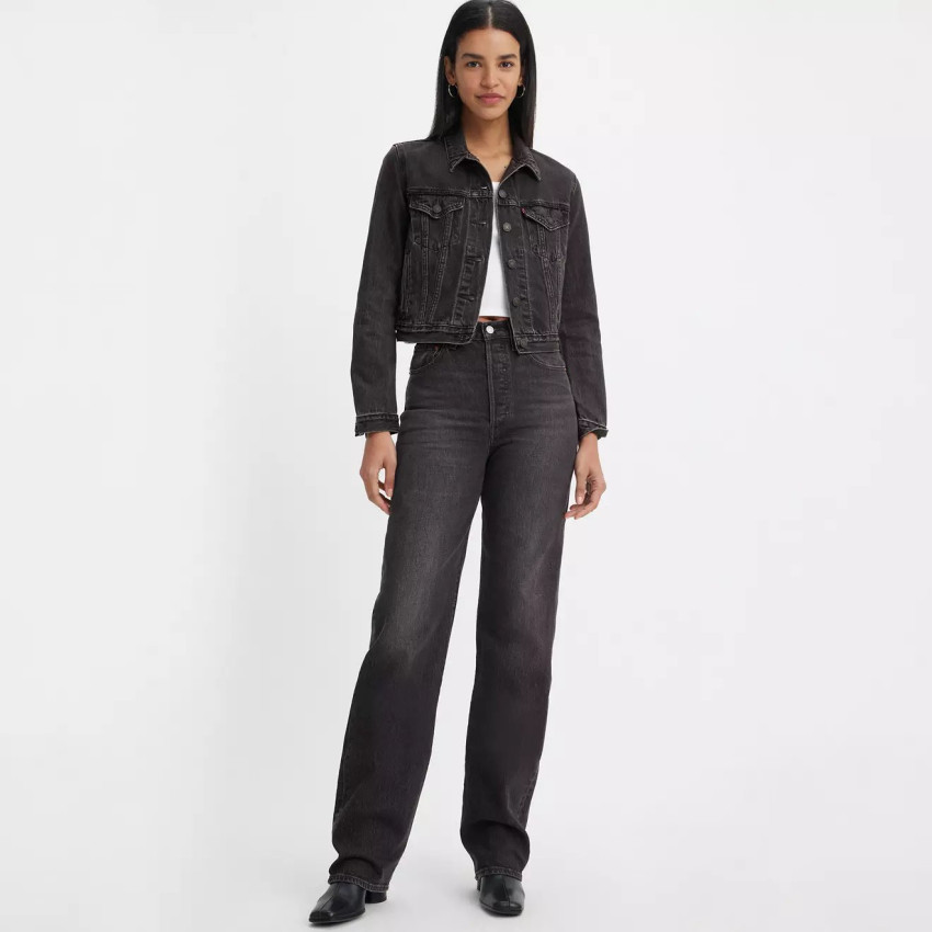 Jeans Femme Levi's RIBCAGE Noir Cloane Vannes