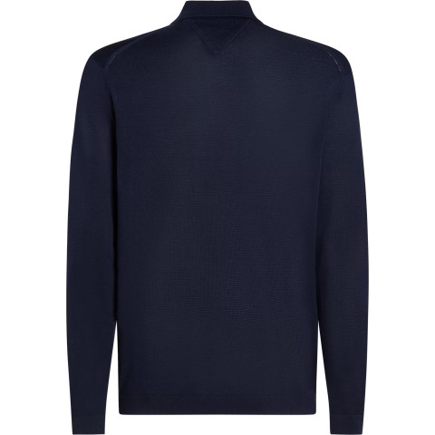 Pull Polo Homme Tommy Hilfiger BLEND BUTTON Bleu Marine Cloane Vannes MW0MW40555 DW5