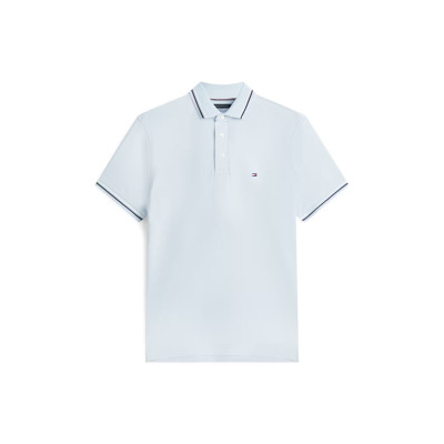 Polo Homme Tommy Hilfiger TIPPED Bleu Ciel Cloane Vannes MW0MW39993 C1O