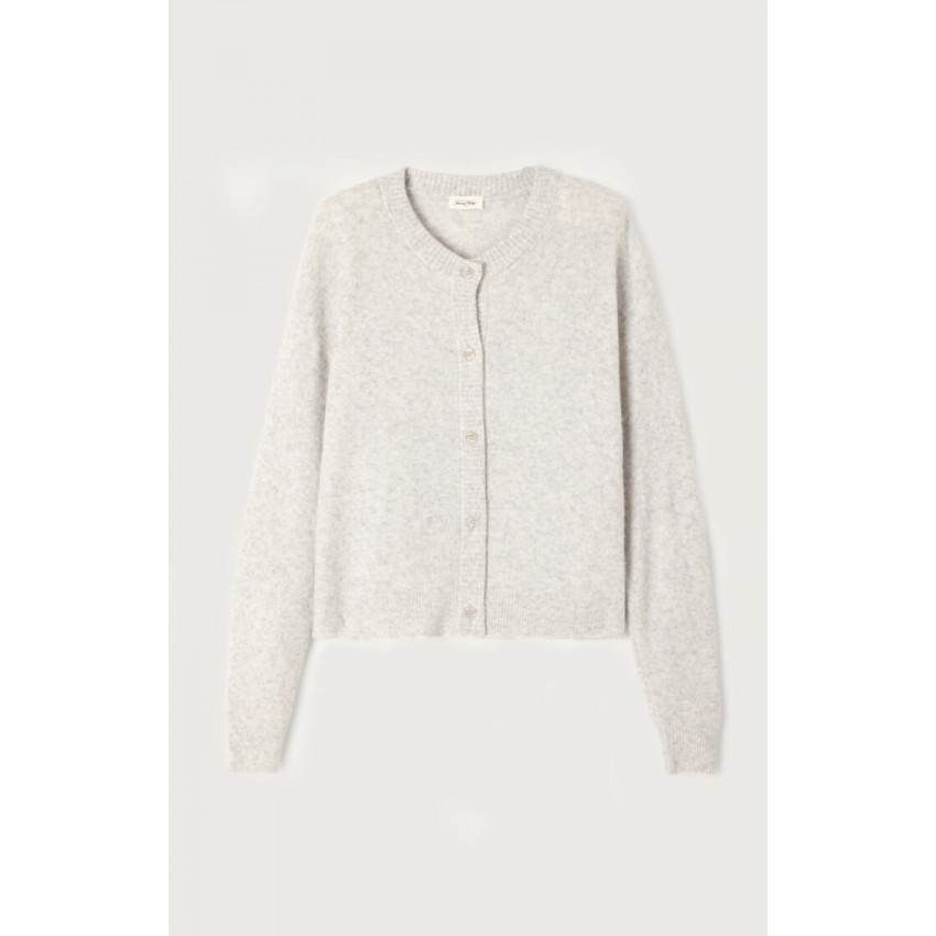 Gilet Femme American Vintage DAMSVILLE Gris Cloane Vannes DAM19EH25