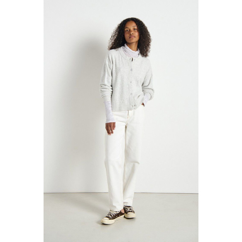 Gilet Femme American Vintage DAMSVILLE Gris Cloane Vannes DAM19EH25