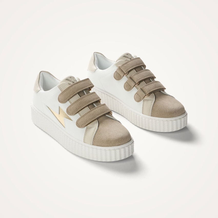 Baskets Femme Vanessa Wu MICHAELLA Blanc Cloane Vannes