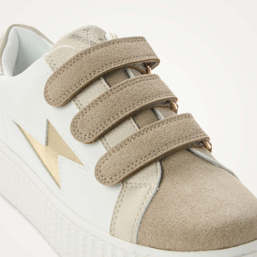 Baskets Femme Vanessa Wu MICHAELLA Blanc Cloane Vannes