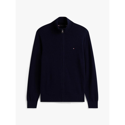 Pull Demi Zip Homme Tommy Hilfiger PIMA Bleu Marine Cloane Vannes