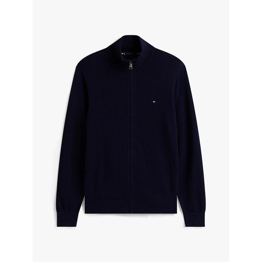 Pull Demi Zip Homme Tommy Hilfiger PIMA Bleu Marine Cloane Vannes