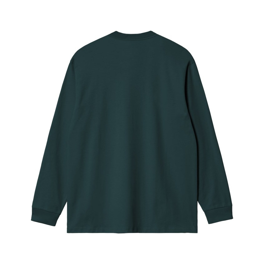 T-Shirt ML Homme Carhartt Wip POCKET Vert Foncé Cloane Vannes I030437 0AU