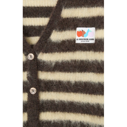 Gilet Femme American Vintage NENYBAY Marron Cloane Vannes NEN19AH25