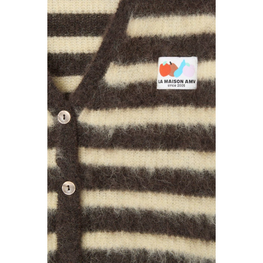 Gilet Femme American Vintage NENYBAY Marron Cloane Vannes NEN19AH25