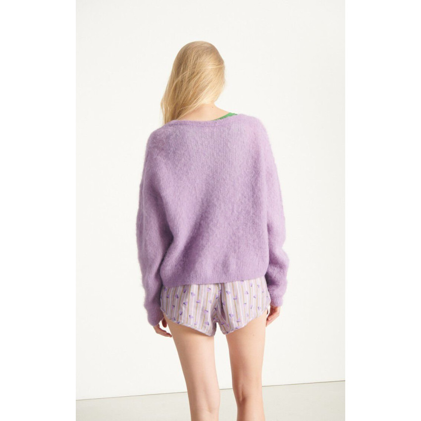 Gilet Femme American Vintage NENYBAY Violet Cloane Vannes NEN19AH25