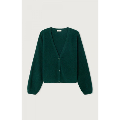 Gilet Femme American Vintage RAXOW Vert Foncé Cloane Vannes