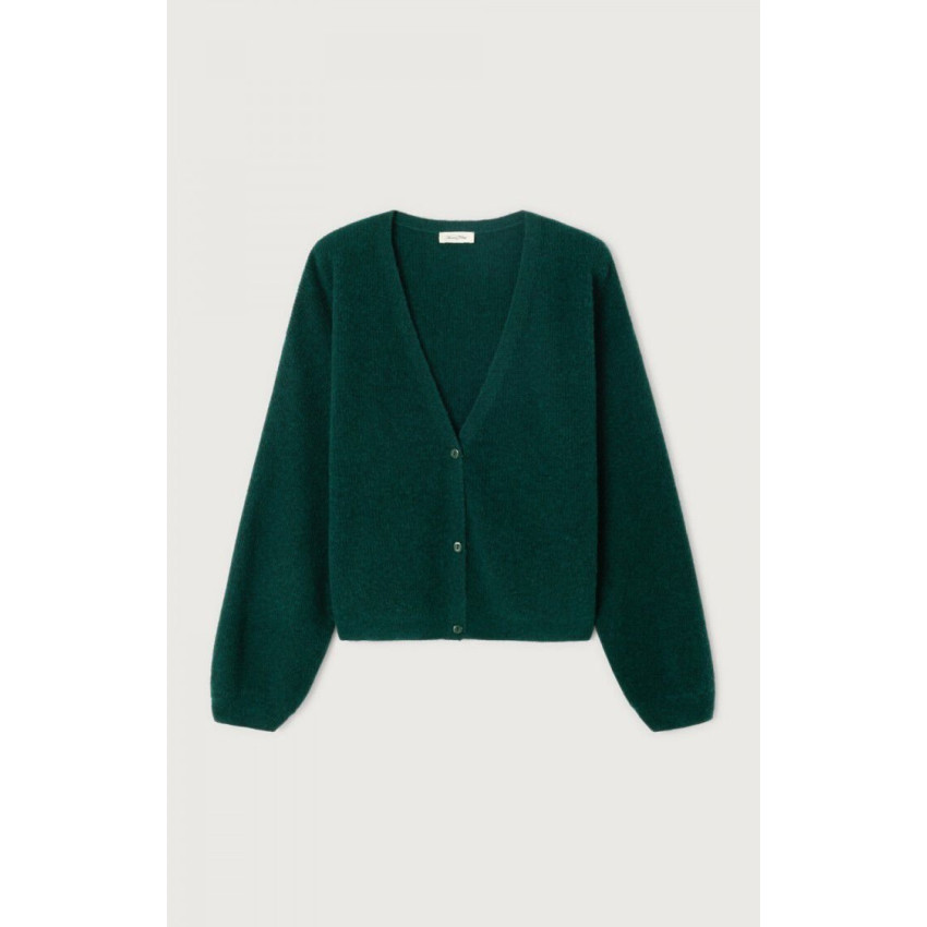 Gilet Femme American Vintage RAXOW Vert Foncé Cloane Vannes