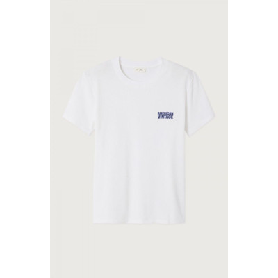 T-Shirt American Vintage Femme YKOBOW Blanc Cloane Vannes