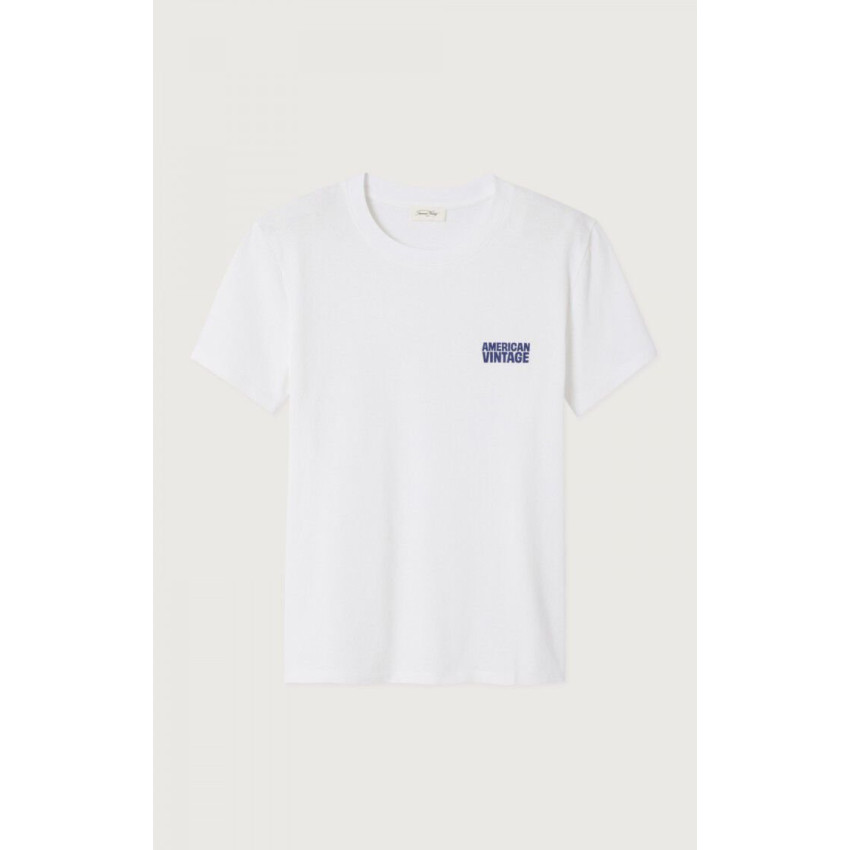 T-Shirt American Vintage Femme YKOBOW Blanc Cloane Vannes