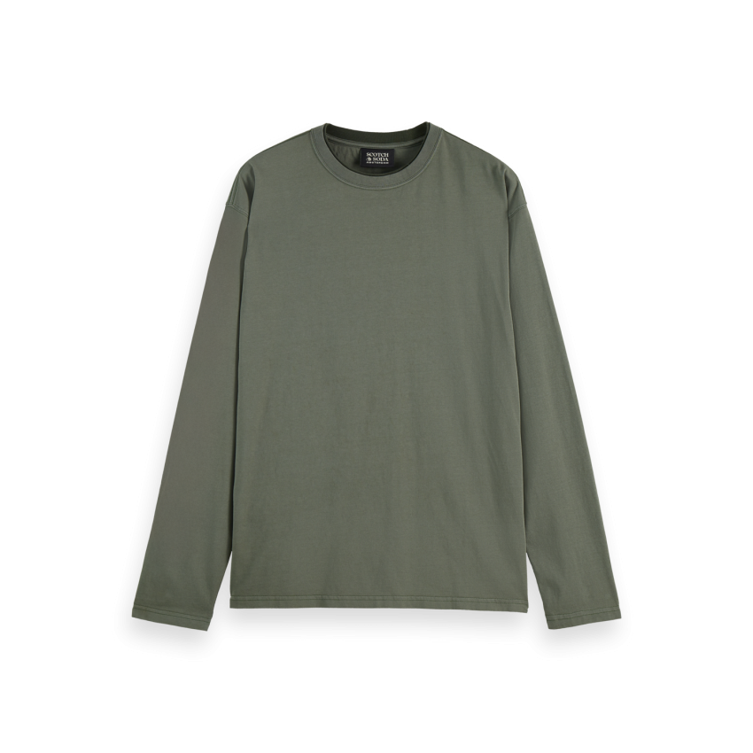 T-Shirt ML Scotch & Soda Homme 3 CROSSES Kaki Cloane Vannes 181287 300