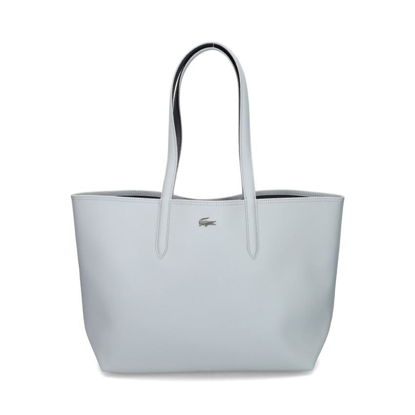Sac à Main Réversible Femme Lacoste ANNA Gris et Bleu Marine Cloane Vannes NF2142AA R40
