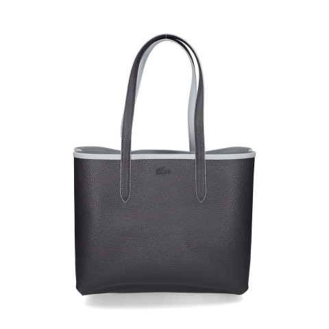 Sac à Main Réversible Femme Lacoste ANNA Gris et Bleu Marine Cloane Vannes NF2142AA R40