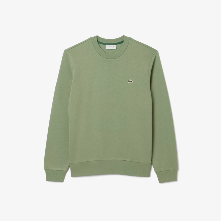 Sweat Lacoste Homme CREWNECK Kaki Clair Cloane Vannes SH9608 S86