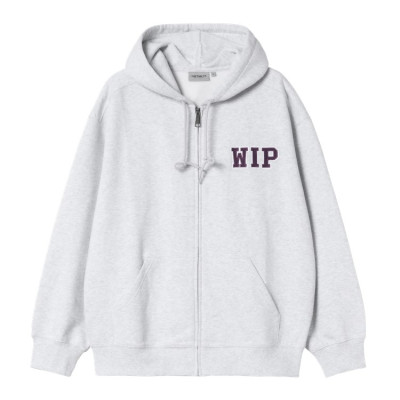 Sweat à Capuche Zippé Carhartt Wip Homme MINI WIP Gris Clair Cloane Vannes I035619 48206