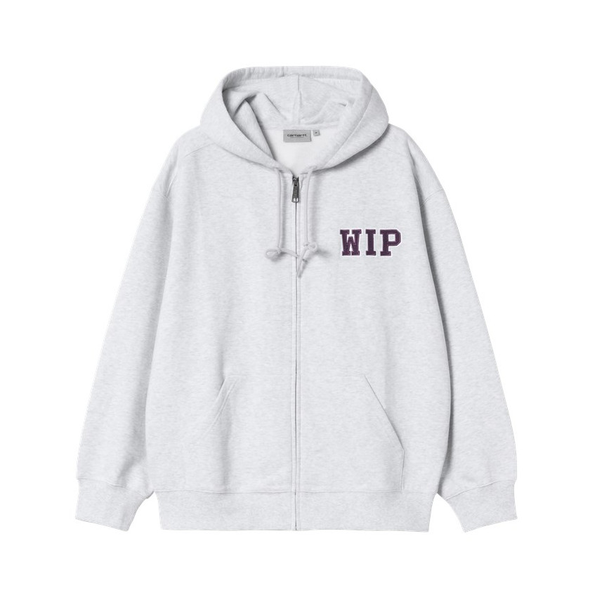 Sweat à Capuche Zippé Carhartt Wip Homme MINI WIP Gris Clair Cloane Vannes I035619 48206