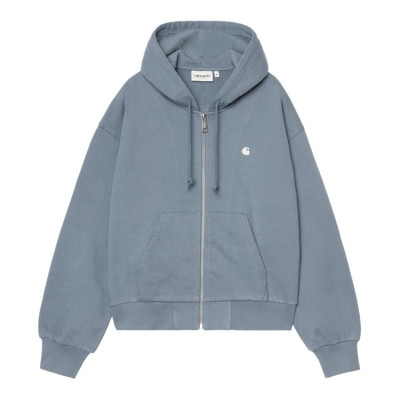 Sweat à Capuche Carhartt Wip Zippé Femme CASEY Bleu Cloane Vannes I032642 39X