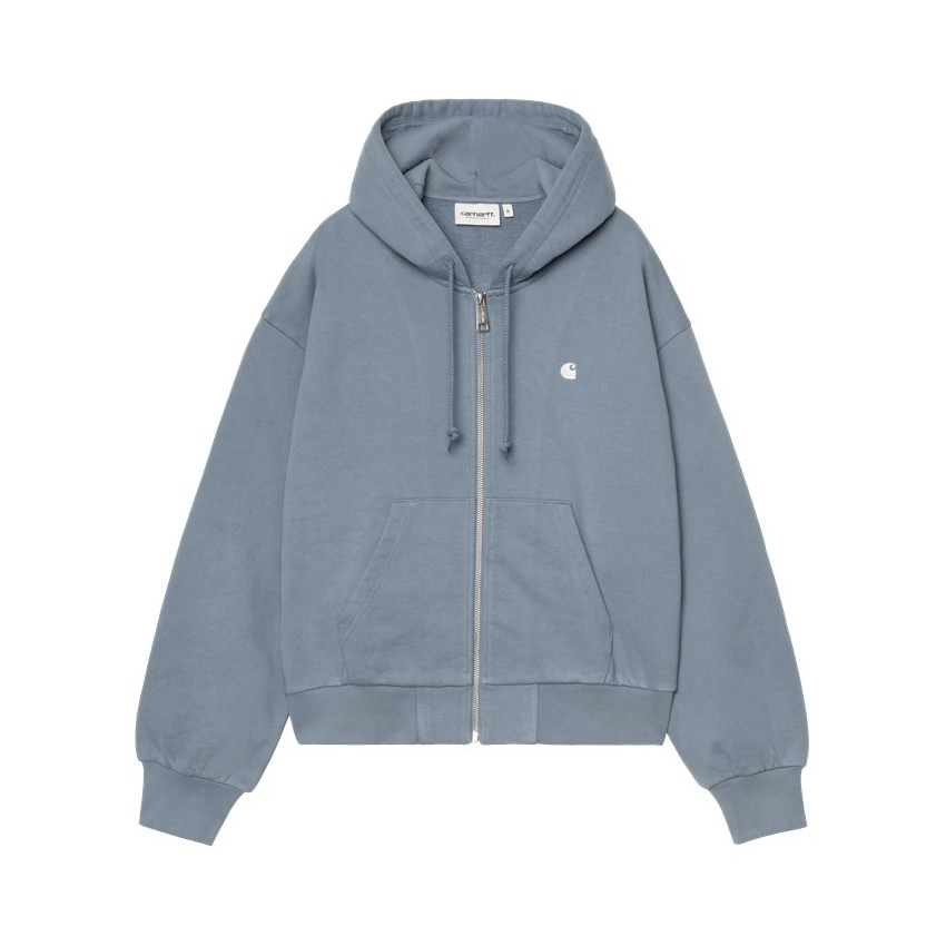 Sweat à Capuche Carhartt Wip Zippé Femme CASEY Bleu Cloane Vannes I032642 39X