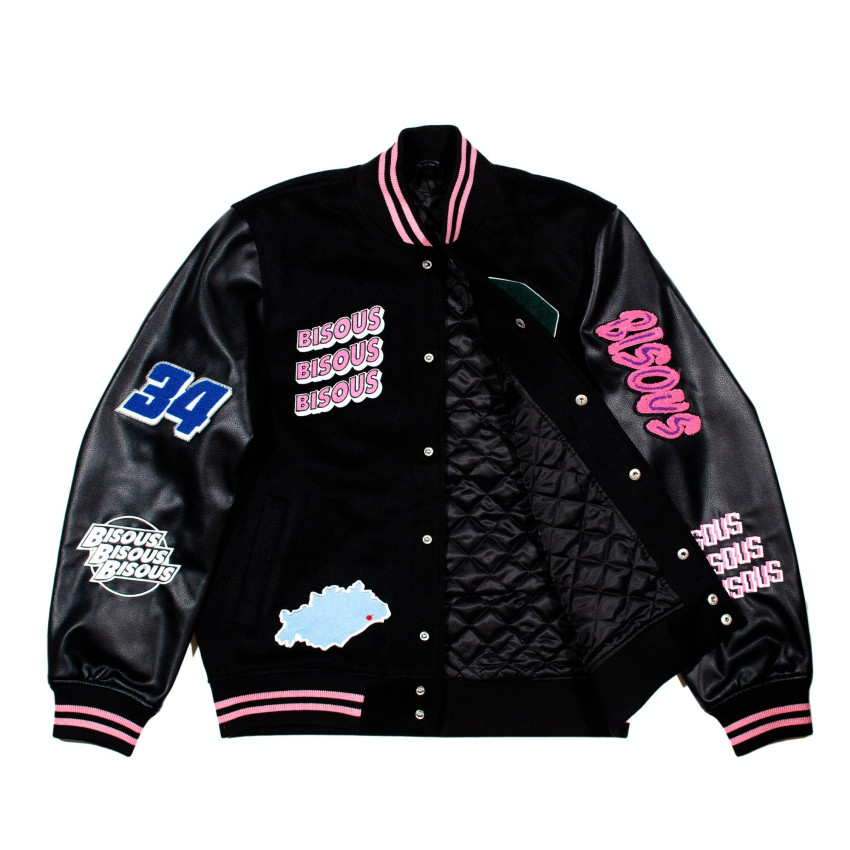 Blouson Bisous Skateboard Homme VARSITY Noir Cloane Vannes