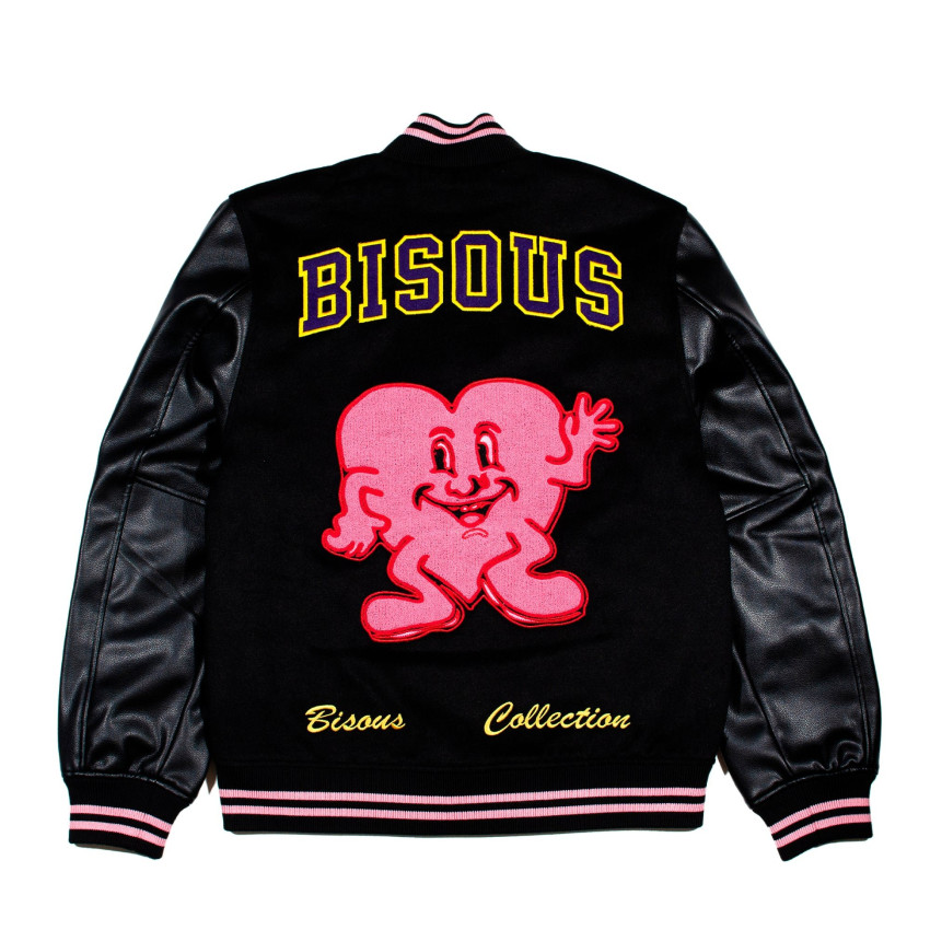 Blouson Bisous Skateboard Homme VARSITY Noir Cloane Vannes