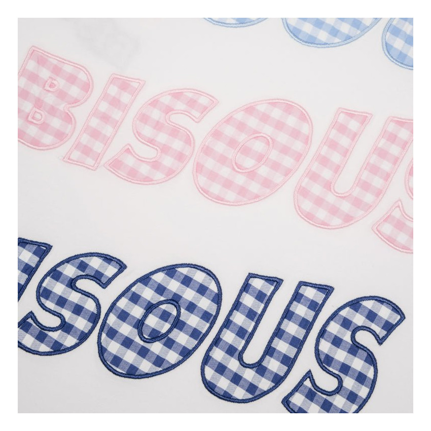 T-Shirt Homme Bisous Skateboards SONICS VICHY Blanc Cloane Vannes