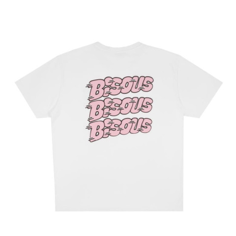 T-Shirt Bisous Skateboards Homme PABLO Blanc Cloane Vannes