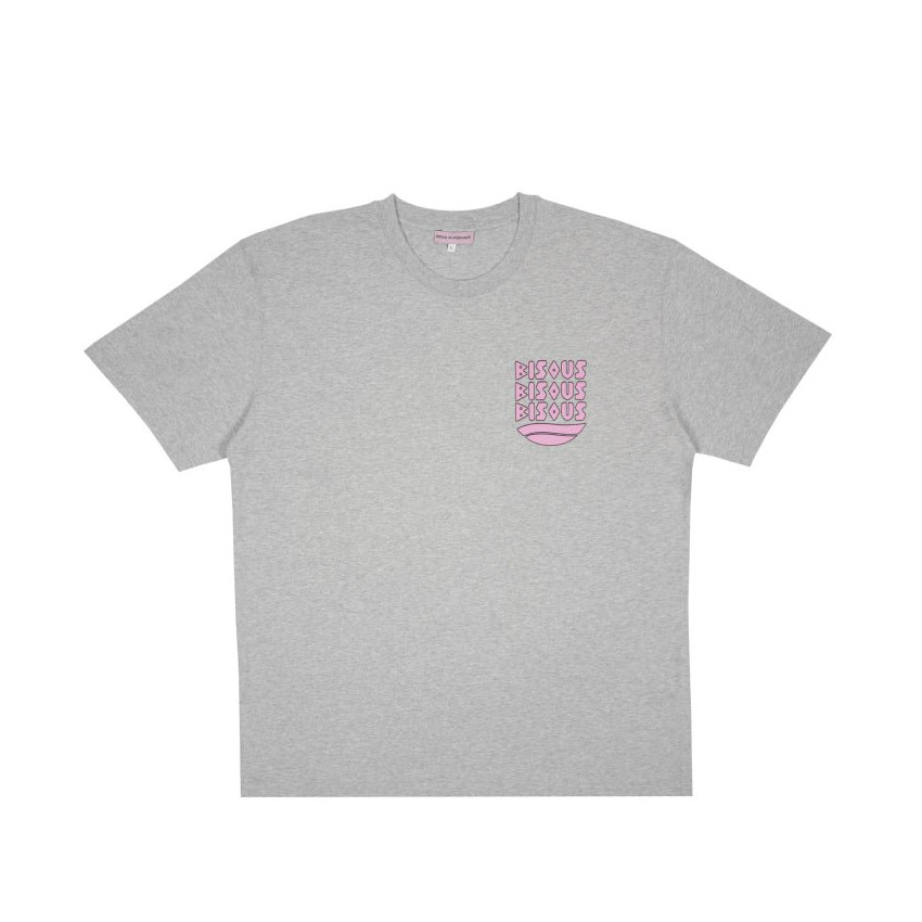 T-Shirt Homme Bisous Skateboards CAP D'AGDE Gris Cloane Vannes