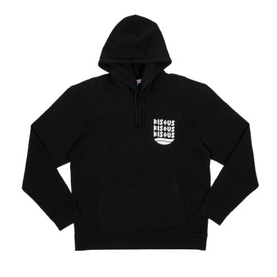 Sweat à Capuche Bisous Skateboards Homme CAP D'AGDE Noir Cloane Vannes