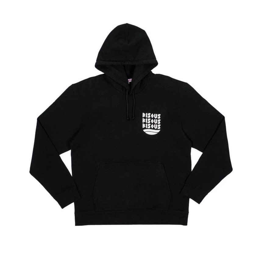 Sweat à Capuche Bisous Skateboards Homme CAP D'AGDE Noir Cloane Vannes