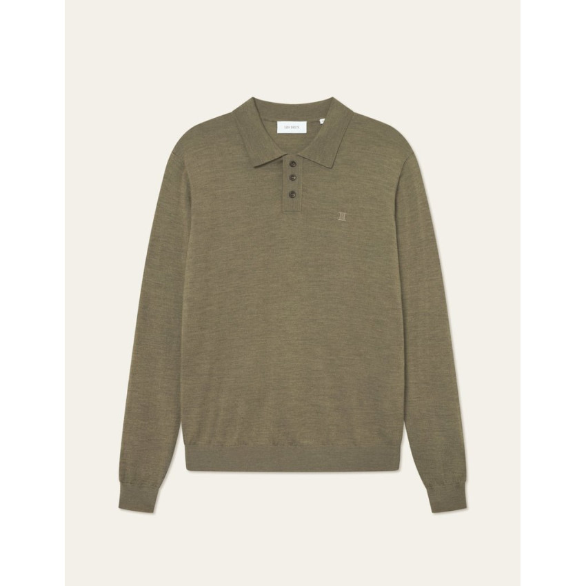 Polo ML Homme Les Deux GREYSON Kaki Cloane Vannes