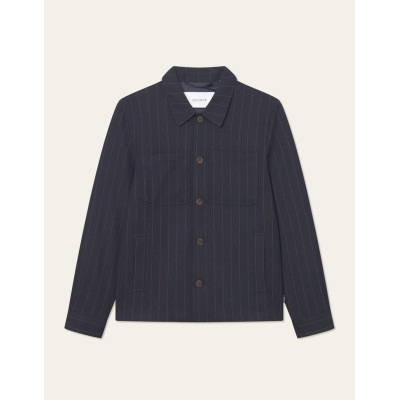 Veste Homme Les Deux MARSEILLE PINSTRIPE Bleu Marine Cloane Vannes 1000799 460