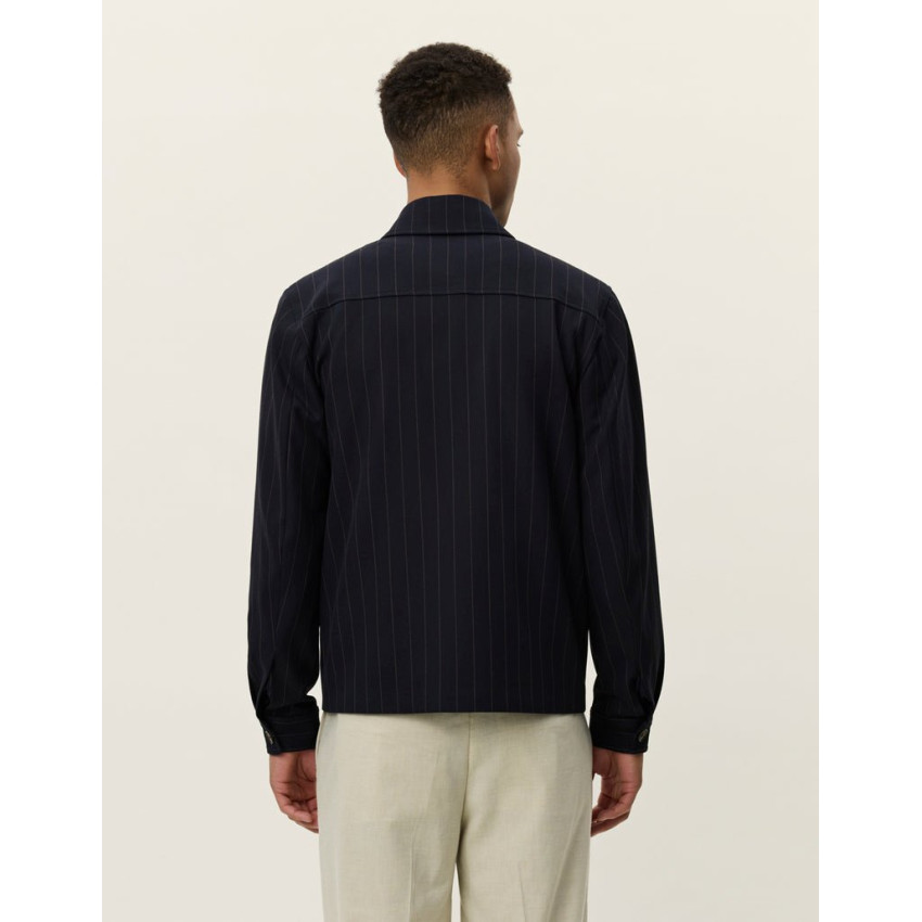 Veste Homme Les Deux MARSEILLE PINSTRIPE Bleu Marine Cloane Vannes 1000799 460