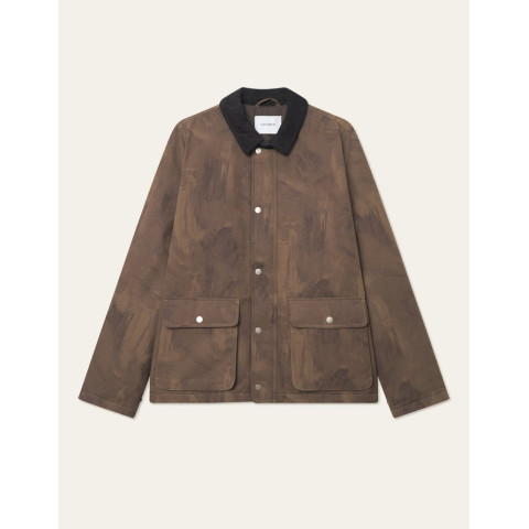 Manteau Homme Les Deux MONTANA AOP Marron Cloane Vannes 1000374 826