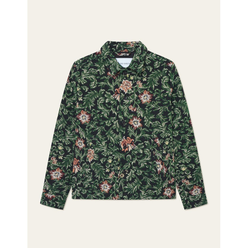 Veste Les Deux Homme JAIDEN FLOWER Vert Cloane Vannes 1000585 100